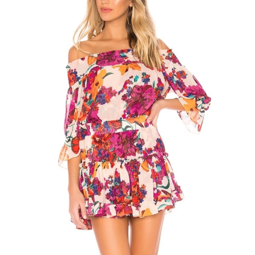 MISA LOS ANGELES X REVOLVE Darla Dress in Burgundy Floral
